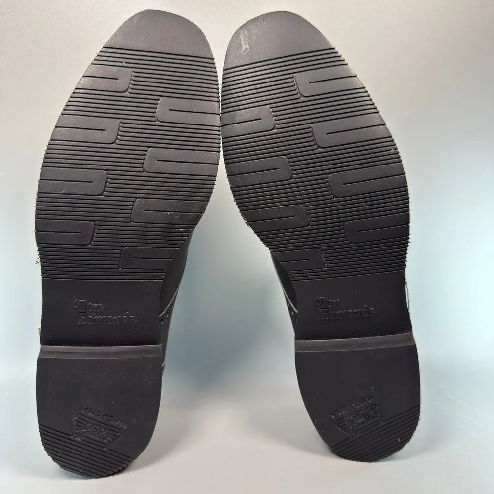 Allen Edmonds Fairmont Dress Oxfords Mens 10 AA Narrow Black Vibram Brogue Shoes